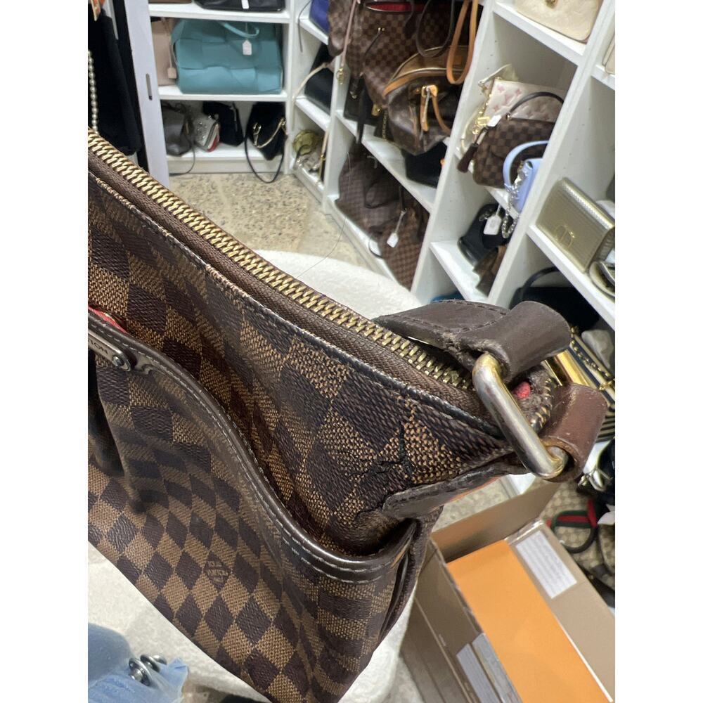 Louis Vuitton Damier Ebene Bloomsbury PM Crossbody Bag - Good Condition - Picture 7 of 8
